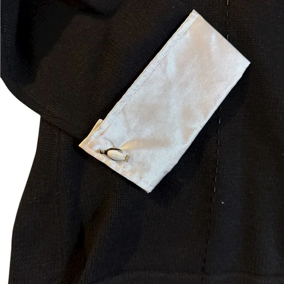 Storybook Knits Black Cardigan-Penguins - Picture 6 of 6